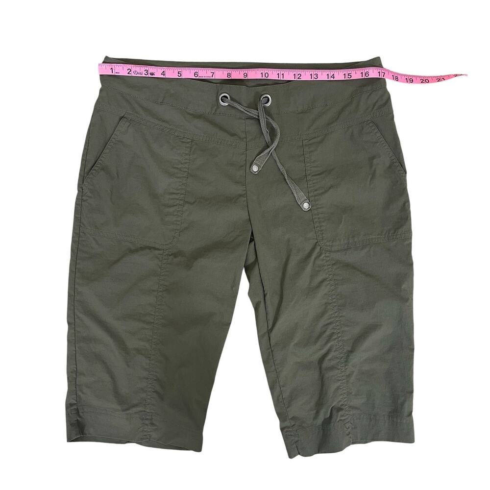 Prana Bliss Knickers Bermuda Shorts Bundle Gray Green Size Large Hiking Outdoors - Picture 7 of 12
